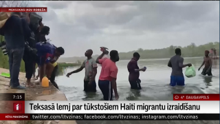 Teksasā lemj par tūkstošiem Haiti migrantu izraidīšanu