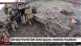 Ukraiņi frontē liek lietā igauņu ziedotās haubices