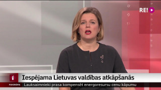 Iespējama Lietuvas valdības atkāpšanās