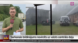 Sarkanais brīdinājums par negaisu valsts centrālajā daļā