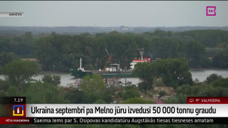 Ukraina septembrī pa Melno jūru izvedusi 50 000 tonnu graudu