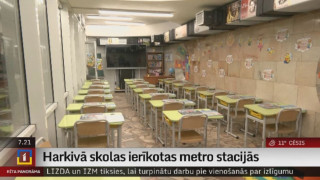 Harkivā skolas ierīkotas metro stacijās