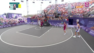 Latvija Francija 3x3 spēles spilgtākie momenti