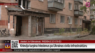 Krievija turpina triecienus pa Ukrainas civilo infrastruktūru