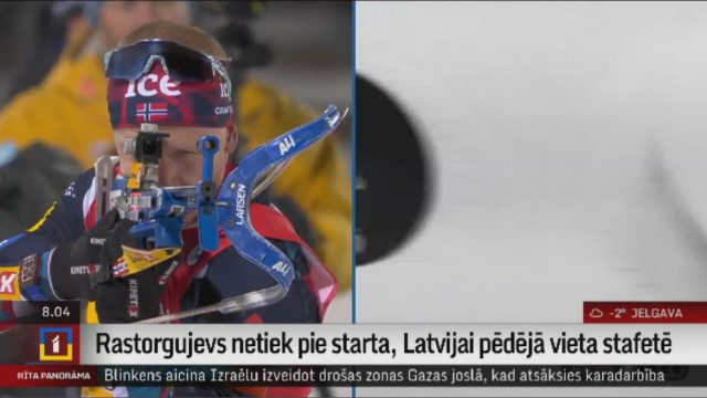 Rastorgujevs netiek pie starta, Latvijai pēdejā vieta stafetē