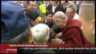 Vizītē Latvijā ieradies Dalailama