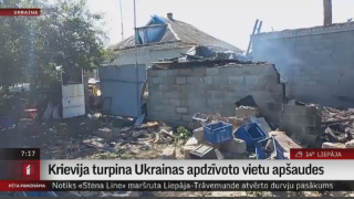 Krievija turpina Ukrainas apdzīvoto vietu apšaudes