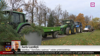 Telefonintervija ar biedrības "Zemnieku saeimas" valdes priekšsēdētāju Juri Lazdiņu