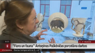 "Flora un fauna" Antoņinas Paškēvičas porcelāna darbos