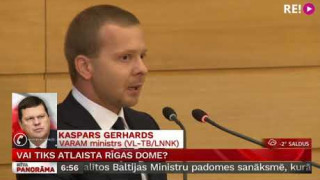 Telefonsaruna ar VARAM ministru Kasparu Gerhardu. Vai tiks atlaista Rīgas dome?