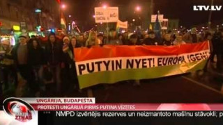 Protesti Ungārijā pirms Putina vizītes