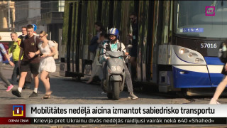 Mobilitātes nedēļā aicina izmantot sabiedrisko transportu