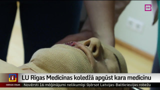 LU Rīgas Medicīnas koledžā apgūst kara medicīnu
