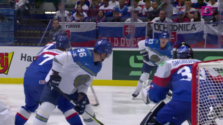 Pasaules hokeja čempionāta spēle Slovākija - Kazahstāna 3:1