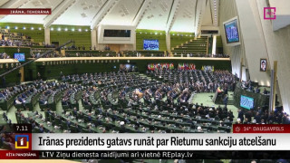 Irānas prezidents gatavs runāt par Rietumu sankciju atcelšanu