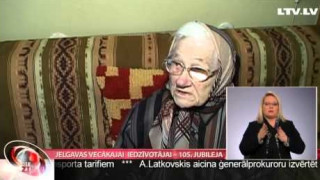 Jelgavas vecākajai  iedzīvotājai – 105. jubileja