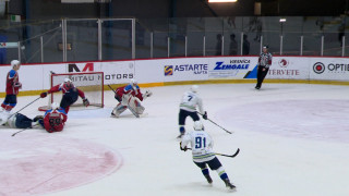 Latvijas hokeja virslīgā pusfināla pusfināla 1.spēle. HK «Zemgale/LLU» - «Mogo/LSPA»