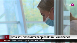 Tiesā seši pieteikumi par pienākumu vakcinēties