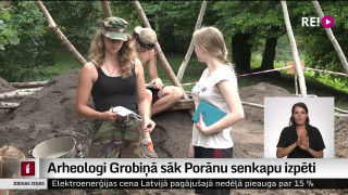 Arheologi Grobiņā sāk Porānu senkapu izpēti