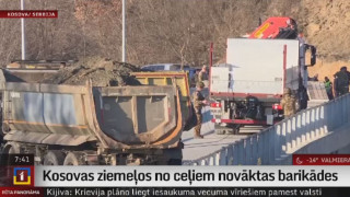 Kosovas ziemeļos no ceļiem novāktas barikādes