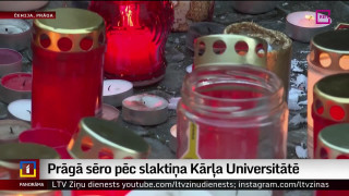 Čehijā sēro par Prāgā sarīkotās apšaudes upuriem