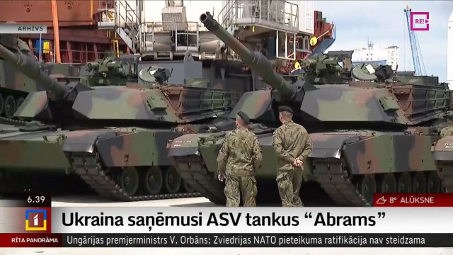 Ukraina saņēmusi ASV tankus "Abrams"