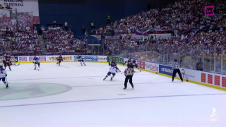 Pasaules hokeja čempionāta spēle Slovākija - Latvija 0:1