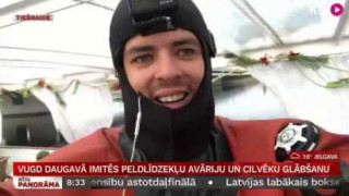 VUGD Daugavā imitēs peldlīdzekļu avāriju un cilvēku glābšanu