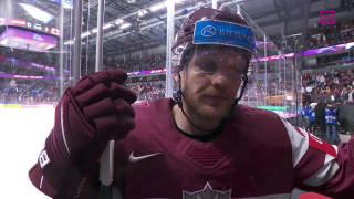 Pasaules hokeja čempionāta spēle Latvija - Kanāda. Intervija ar Ralfu Freibergu