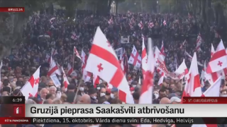 Gruzijā pieprasa Saakašvili atbrīvošanu