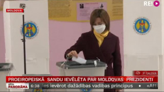 Proeiropeiskā  Sandu ievēlēta par Moldovas  prezidenti