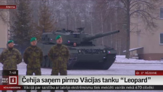 Čehija saņem pirmo Vācijas tanku "Leopard"