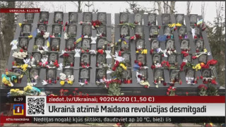Ukrainā atzīmē Maidana revolūcijas desmitgadi