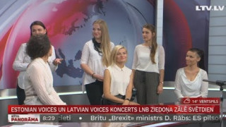 Estonian Voices un Latvian Voices koncerts LNB Ziedoņa zālē svētdien