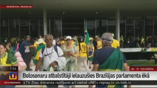 Bolosonaru atbalstītāji ielauzušies Brazīlijas parlamenta ēkā