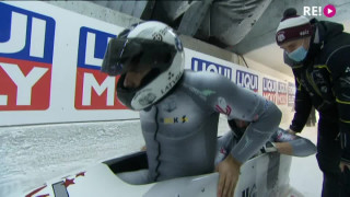 Pasaules kausa izcīņa bobslejā. Oskara Ķibermaņa ekipāžas otrais brauciens