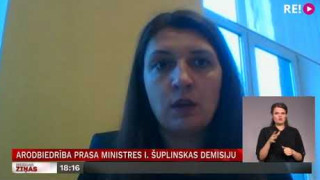 Arodbiedrība prasa ministres I. Šuplinskas demisiju