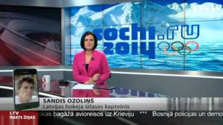 Hokeja izlases kapteinis S.Ozoliņš par sajūtām Olimpiādes atklāšanā