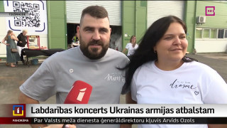 Rīgā notiek labdarības koncerts Ukrainas armijas atbalstam