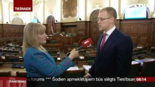 Intervija no Saeimas ar deputātu Andreju Elksniņu