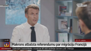 Makrons atbalsta referendumu par migrāciju Francijā