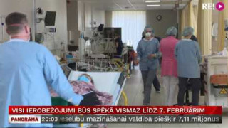 Visi ierobežojumi būs spēkā vismaz līdz 7. februārim