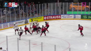 Pasaules hokeja čempionāta pusfināls Kanāda - Latvija 0:1