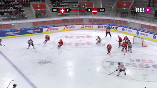 Šveice-Latvija 2:1. Pārbaudes spēle hokejā