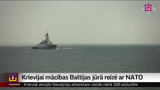 Krievijai mācības Baltijas jūrā reizē ar NATO