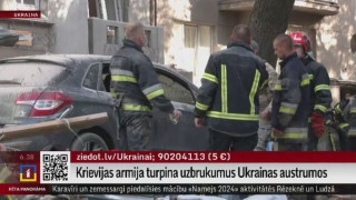 Krievijas armija turpina uzbrukumus Ukrainas austrumos