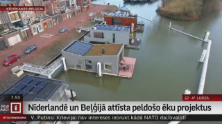 Nīderlandē un Beļģijā attīsta peldošo ēku projektus