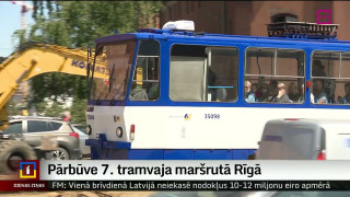Pārbūvē 7. tramvaja maršrutu Rīgā