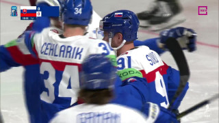 Pasaules hokeja čempionāta spēle Slovākija - Latvija 1:0