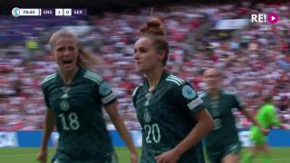 Eiropas sieviešu futbola čempionāta finālspēle. Anglija - Vācija 1:1